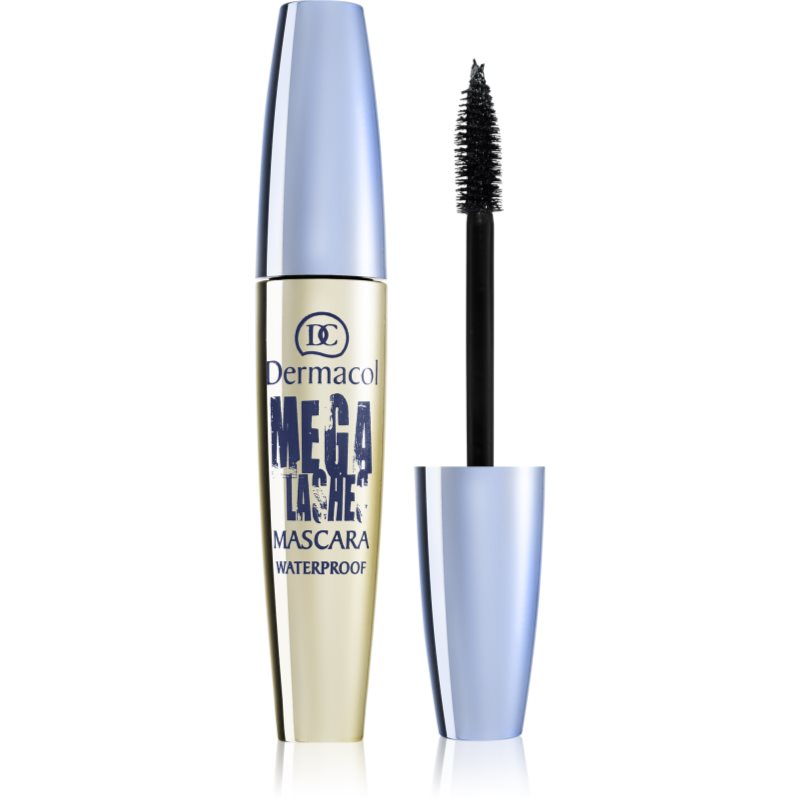 Dermacol Mega Lashes Wasserfester Mascara für mehr Volumen Farbton Black 12.5 ml