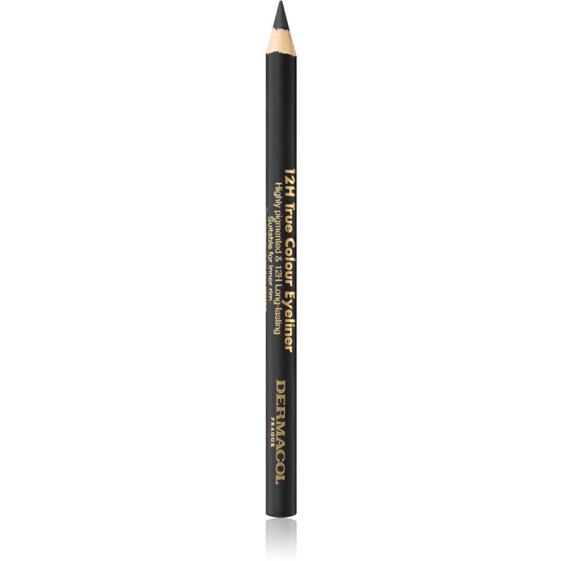 Dermacol 12H True Colour 0,28 g ceruzka na oči pre ženy 8 Black