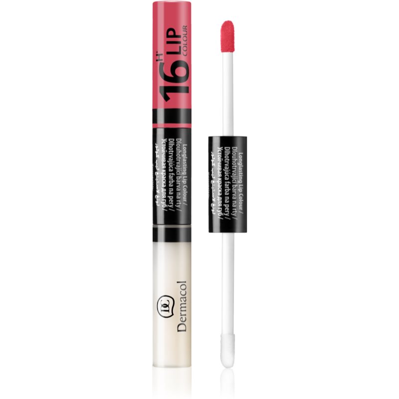 Dermacol 16H Lip Colour dvifazis ilgai išliekančios spalvos lūpų blizgesys atspalvis 16 4.8 g