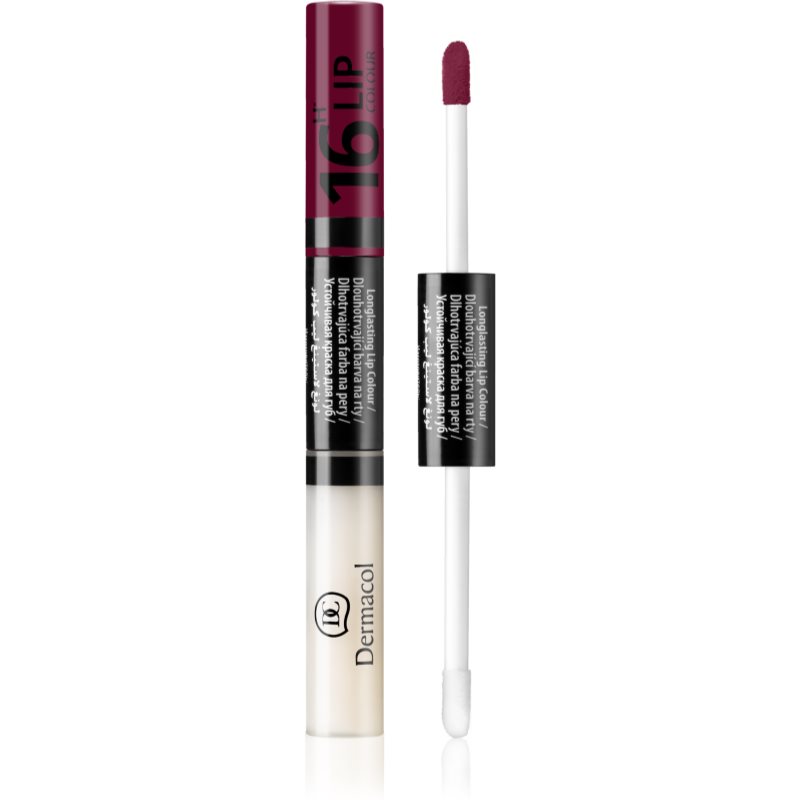 Dermacol 16H Lip Colour dvifazis ilgai išliekančios spalvos lūpų blizgesys atspalvis 22 4.8 g