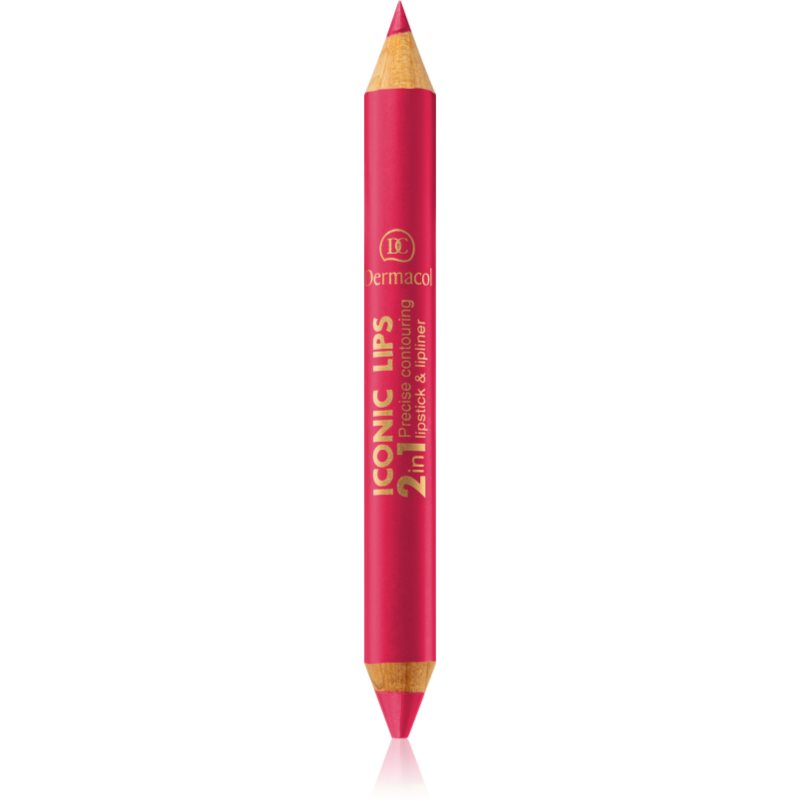 E-shop Dermacol Iconic Lips rtěnka a konturovací tužka na rty 2 v 1 odstín 05 10 g