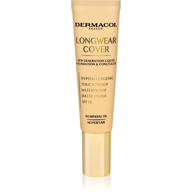 

Dermacol Longwear Cover тональний флюїд SPF 15 відтінок č.01