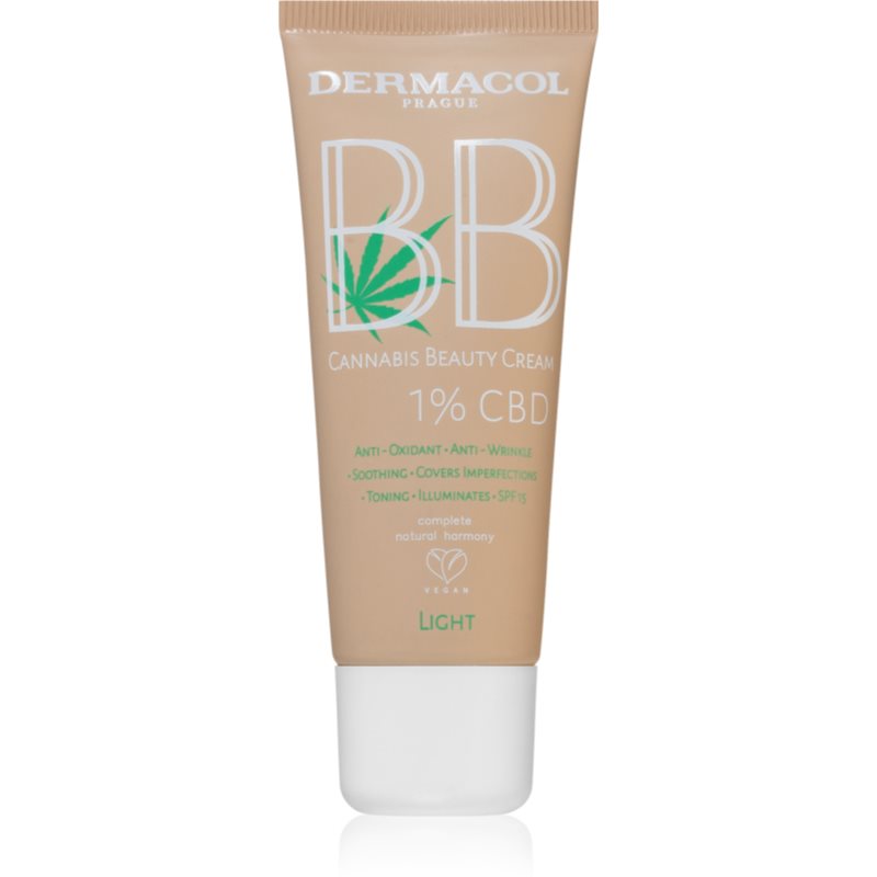 Dermacol BB Cream Cannabis Beauty Cream SPF15 30 ml bb krém pre ženy 1 Light výživa a regenerácia pleti; na rozjasnenie pleti; na dehydratovanu pleť