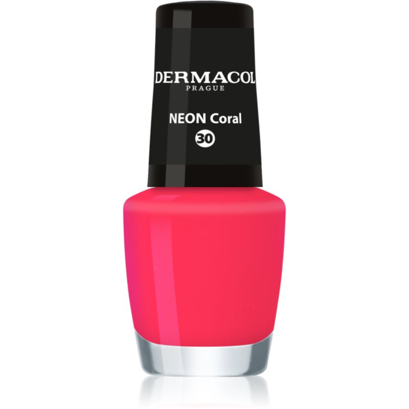 

Dermacol Neon неоновий лак для нігтів відтінок 30 Coral