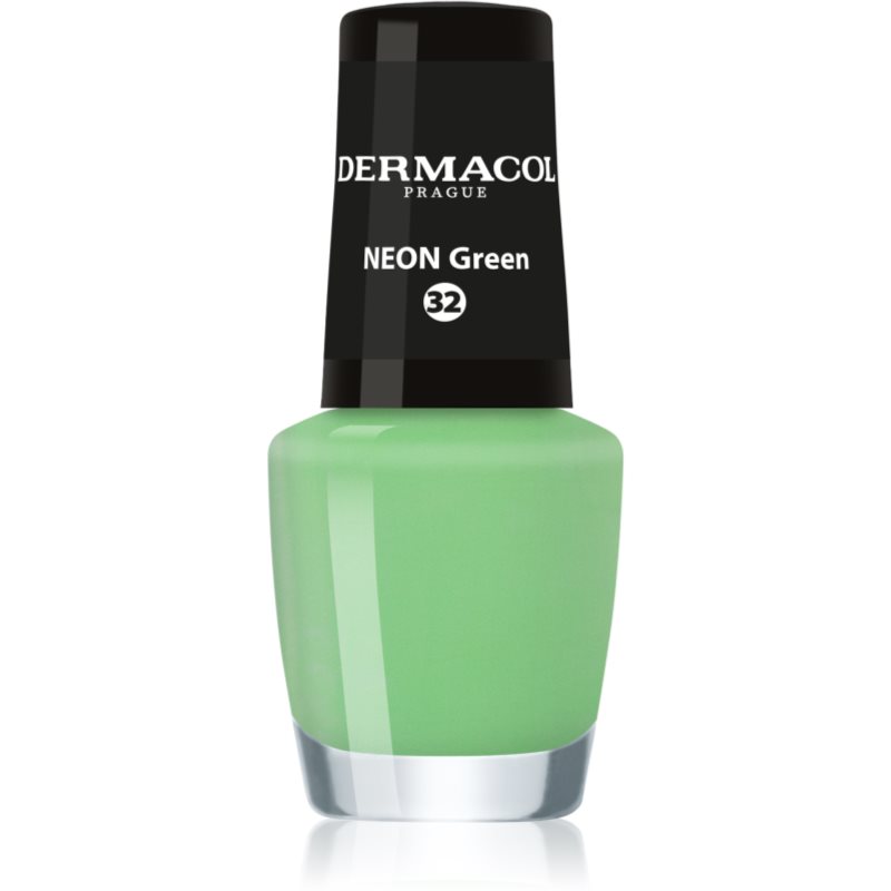 Dermacol Neon неоновий лак для нігтів відтінок 32 Green 5 мл