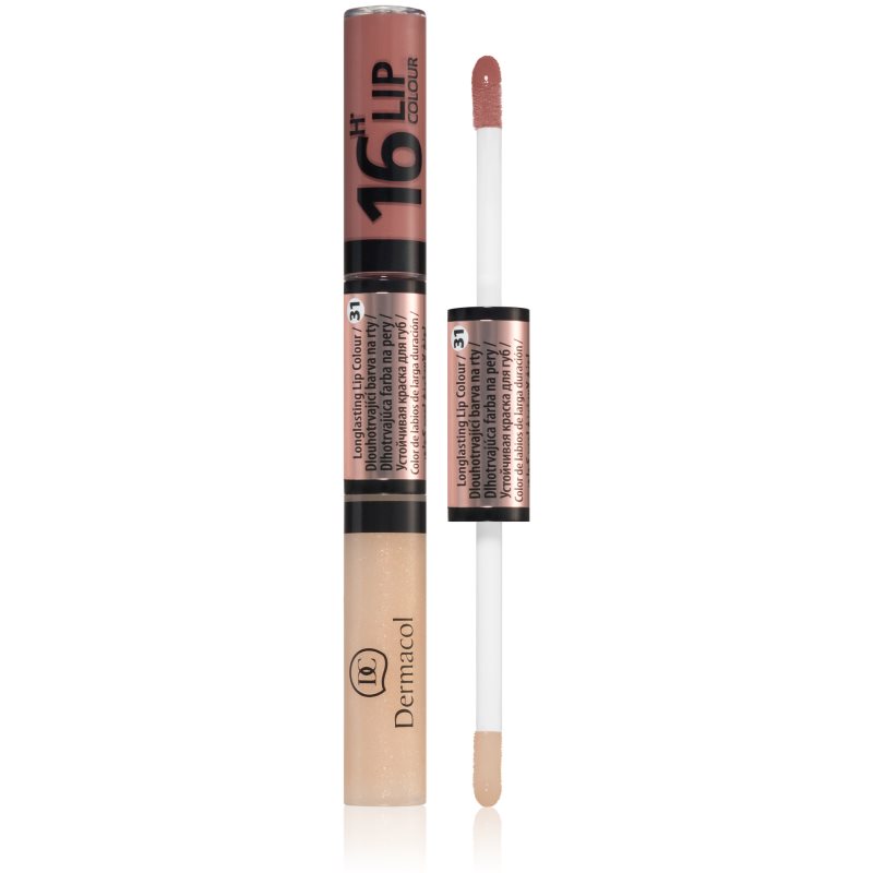 Dermacol 16H Lip Colour biphasic lasting colour and lip gloss shade 31 4.8 g
