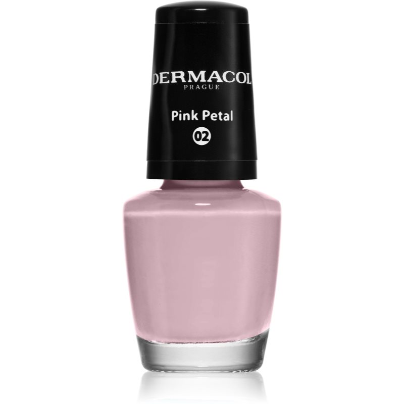 Dermacol Mini lak na nehty odstín 02 Pink Petal 5 ml