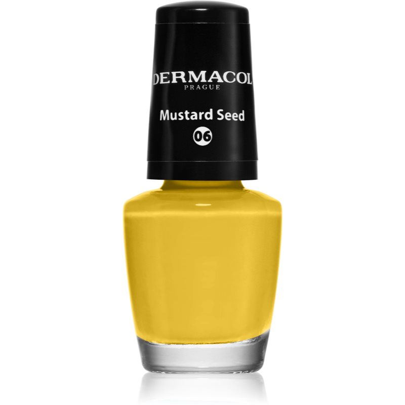 Dermacol Mini nail polish shade 06 Mustard Seed 5 ml
