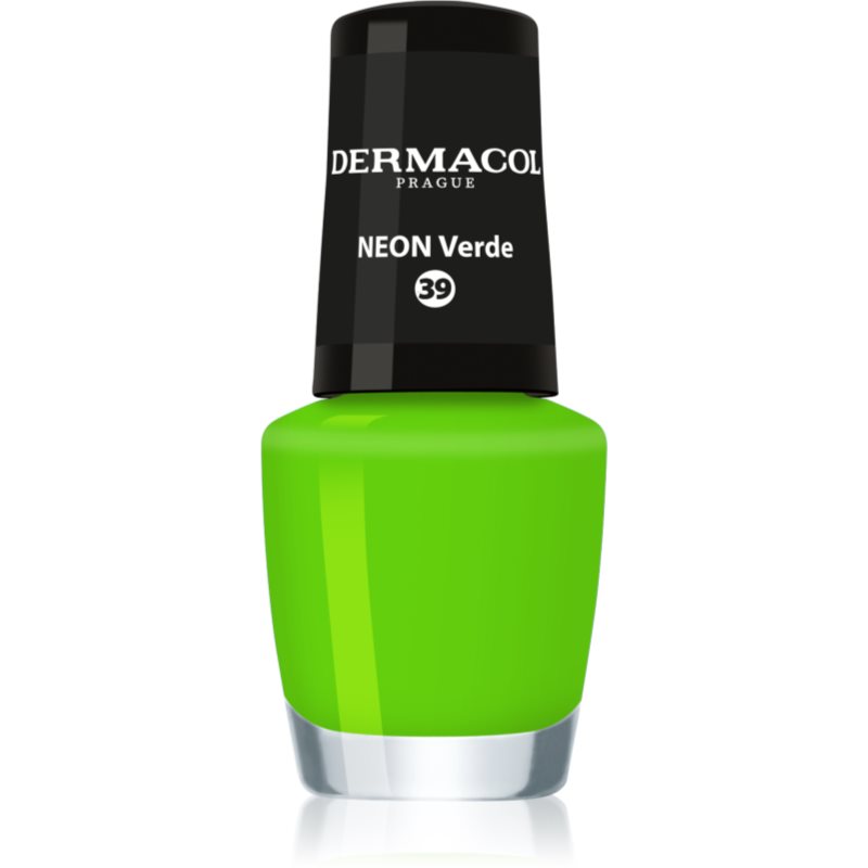 Dermacol Neon neon nail polish shade 39 Verde 5 ml
