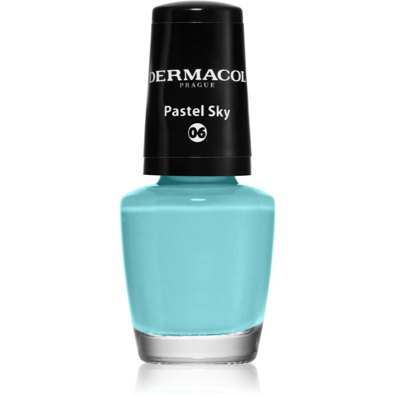 Dermacol Mini лак для нігтів відтінок 06 Pastel Sky 5 мл