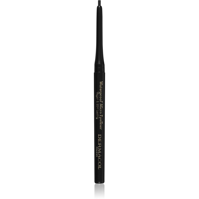 Dermacol Micro Eyeliner Waterproof waterproof eyeliner pencil shade 01 Black 0,35 g
