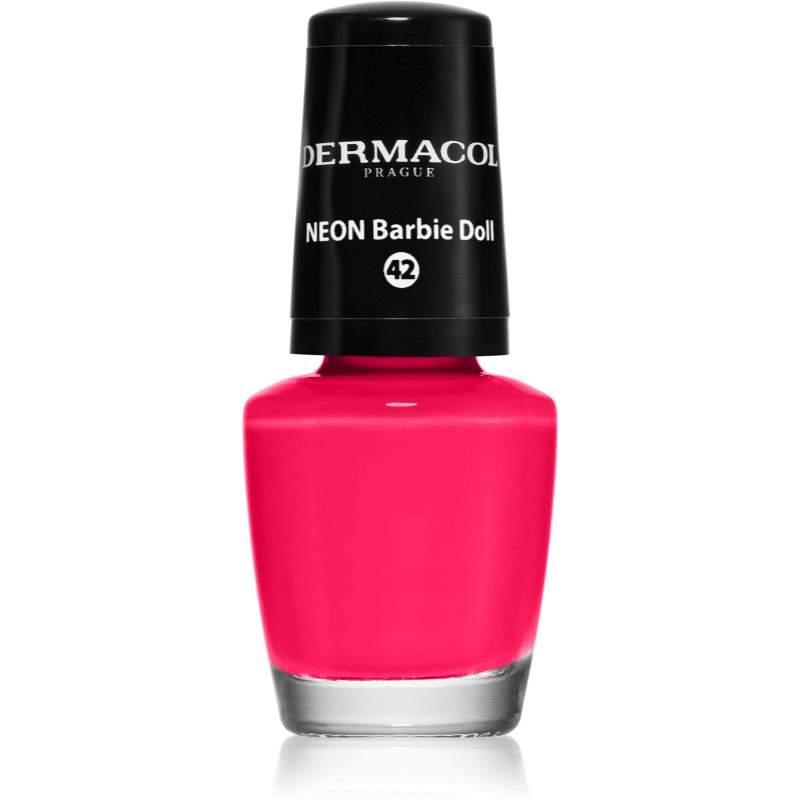 Dermacol Neon неоновий лак для нігтів відтінок 42 Barbie Doll 5 мл