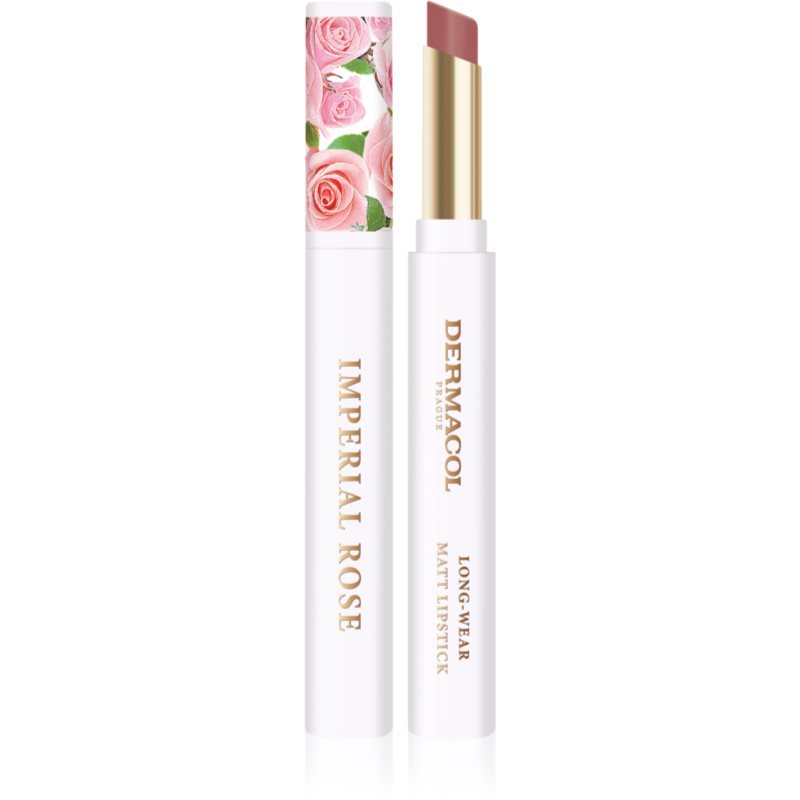 Dermacol Imperial Rose matt lipstick with rose fragrance shade 01 1,6 g
