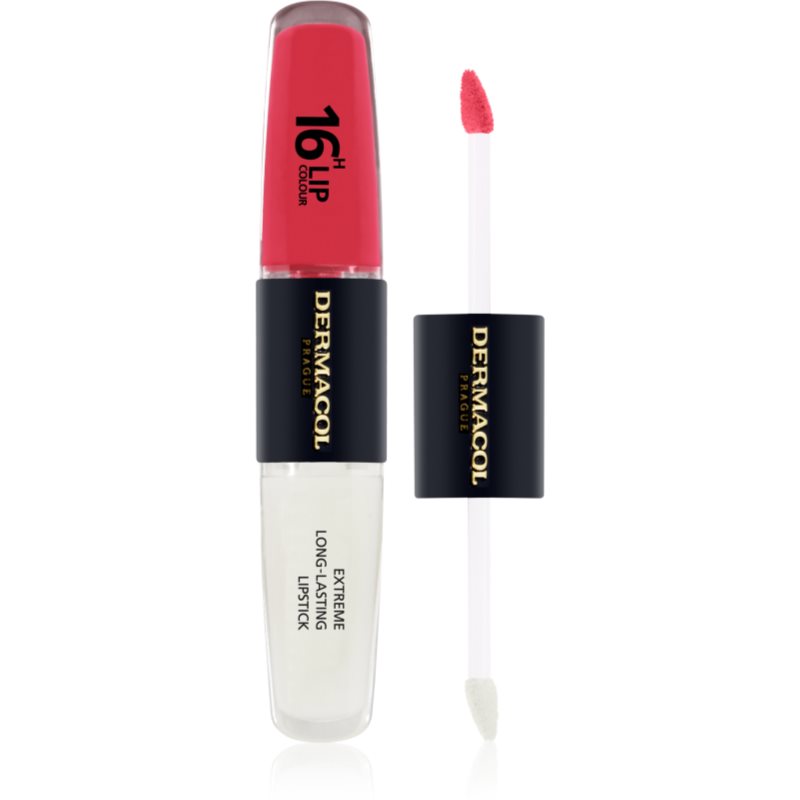 Dermacol 16H Lip Colour стійка помада та блиск для губ відтінок 3 2x4 мл