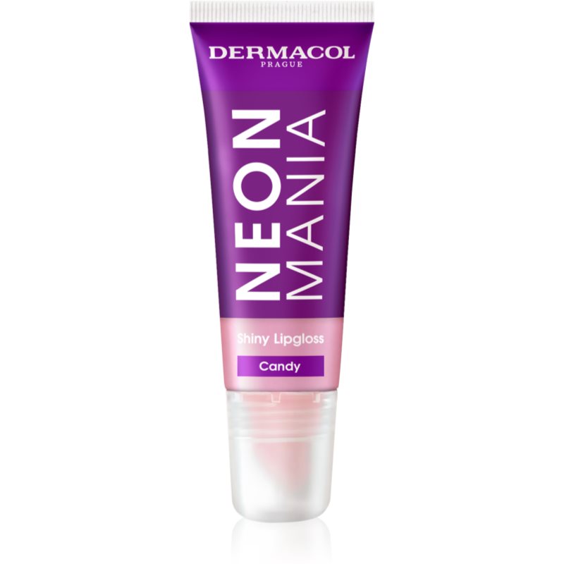 Dermacol Neon Mania sjajilo za usne u tubi nijansa Candy 10 ml