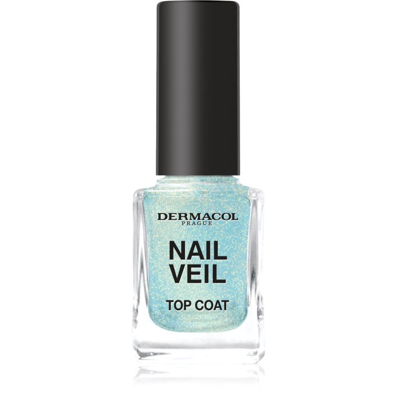 Dermacol Nail Veil Lack-Finish für die Fingernägel glitzernd Farbton Sparkling Ocean 11 ml
