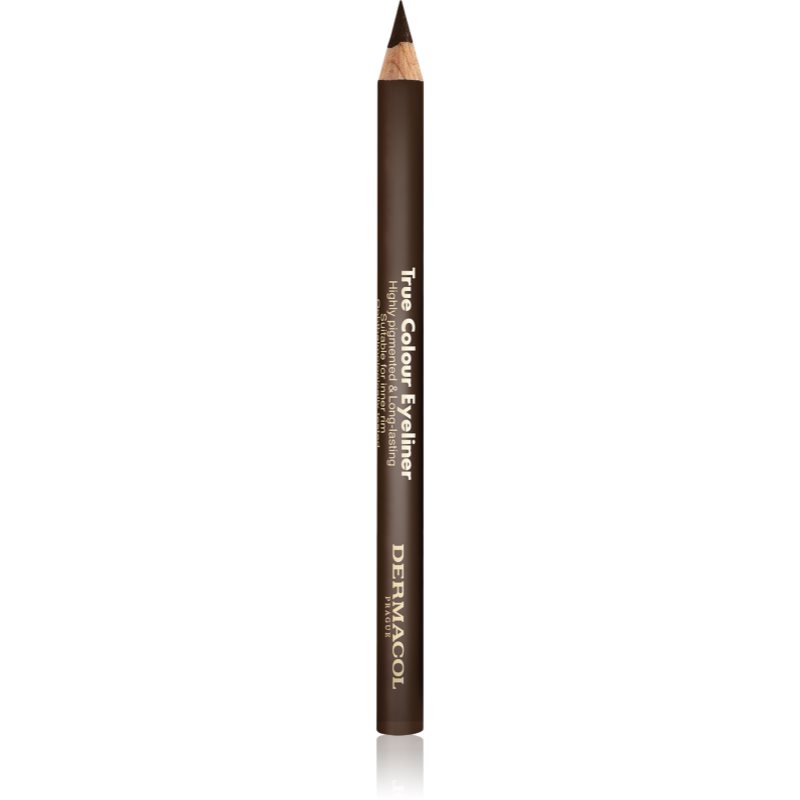 Dermacol True Colour Eyeliner dlouhotrvající tužka na oči odstín 02 Brown 4 g