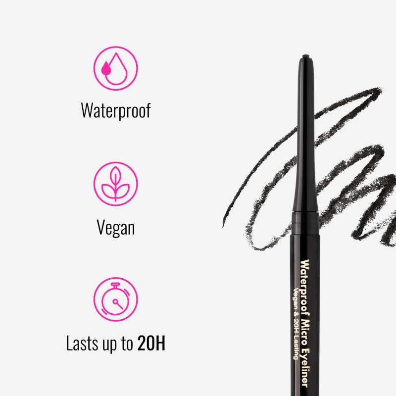 Dermacol Micro Eyeliner Waterproof voděodolná tužka na oči odstín 03 Dark Brown 1 g (obrázek 3)