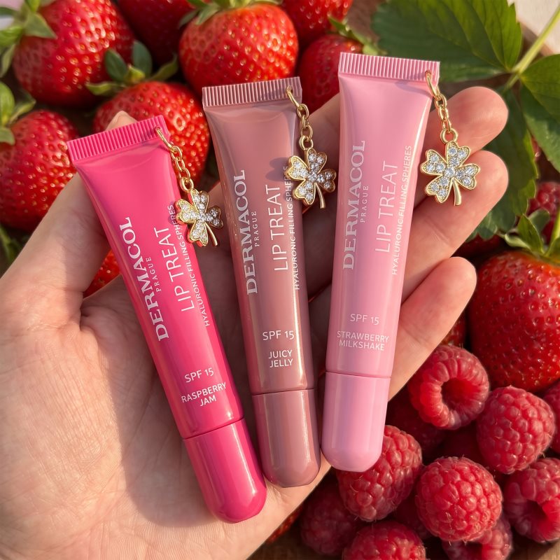Dermacol Lip Treat Hydratisierendes Lipgloss SPF 15 Farbton 15 Juicy Jelly 10 ml (Bild 3)