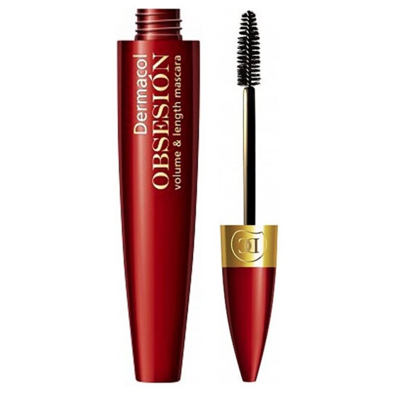 Dermacol Obsesión řasenka pro objem, délku a oddělení řas Black 12 ml