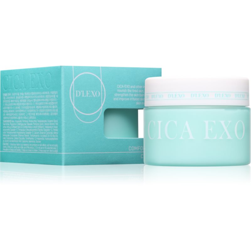 Dermaline D'LEXO Cica Exo Comforting Cream zklidňující a hydratační krém s protivráskovým účinkem 100 g (obrázek 3)