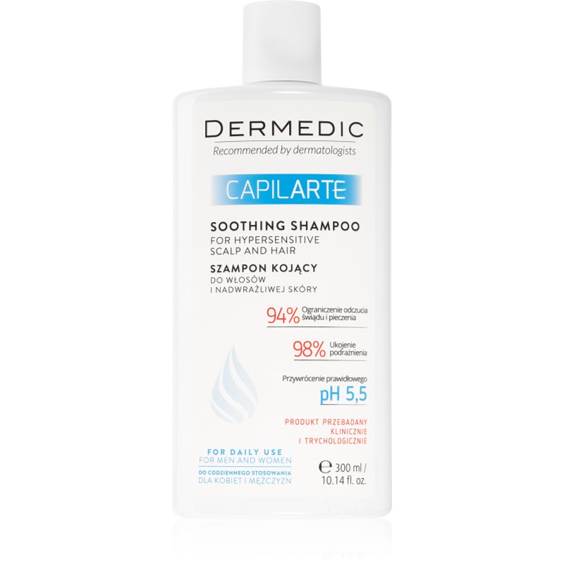 

Dermedic Capilarte заспокоюючий шампунь для чутливої шкіри голови