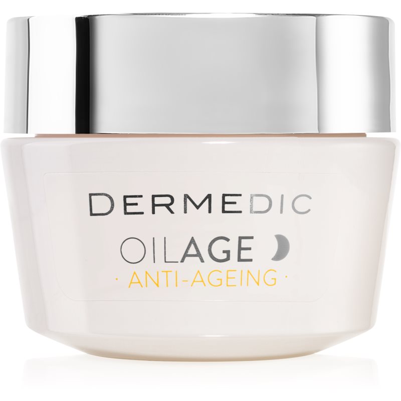 Dermedic Oilage Anti-Ageing відновлюючий нічний крем для відновлення пружності шкіри 50 мл