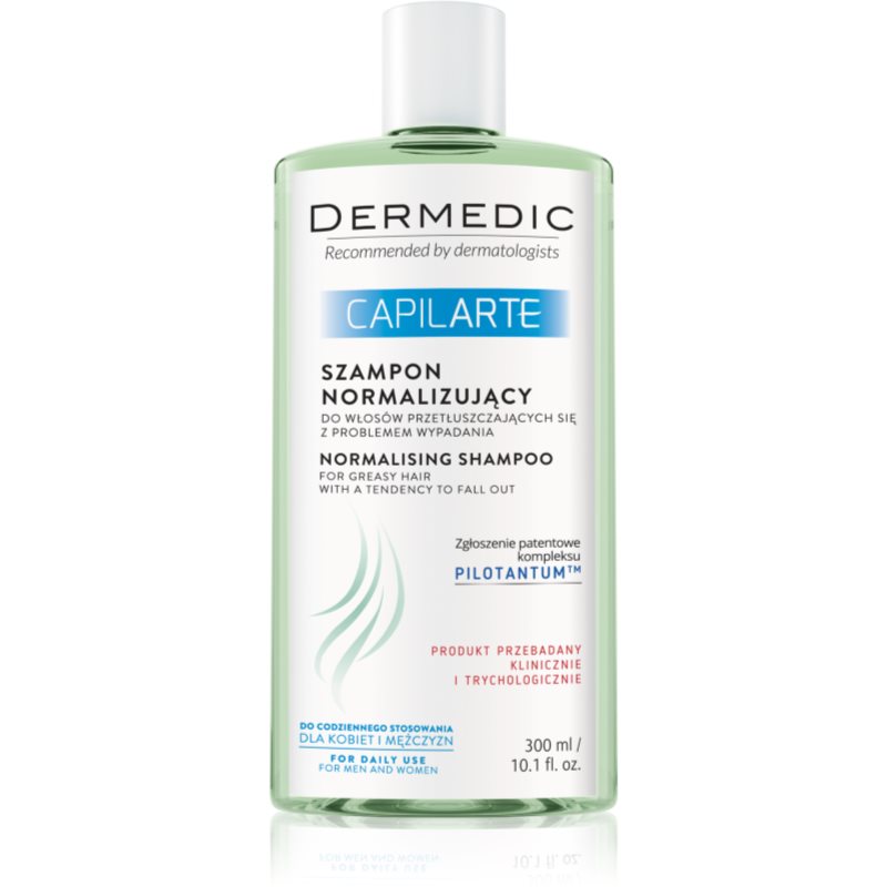Dermedic Capilarte šampūnas riebiems plaukams nuo plaukų slinkimo 300 ml