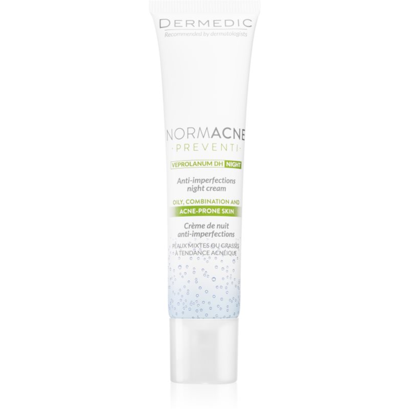 Dermedic Normacne Preventi Night Cream Against Imperfections Acne Prone Skin 40 ml
