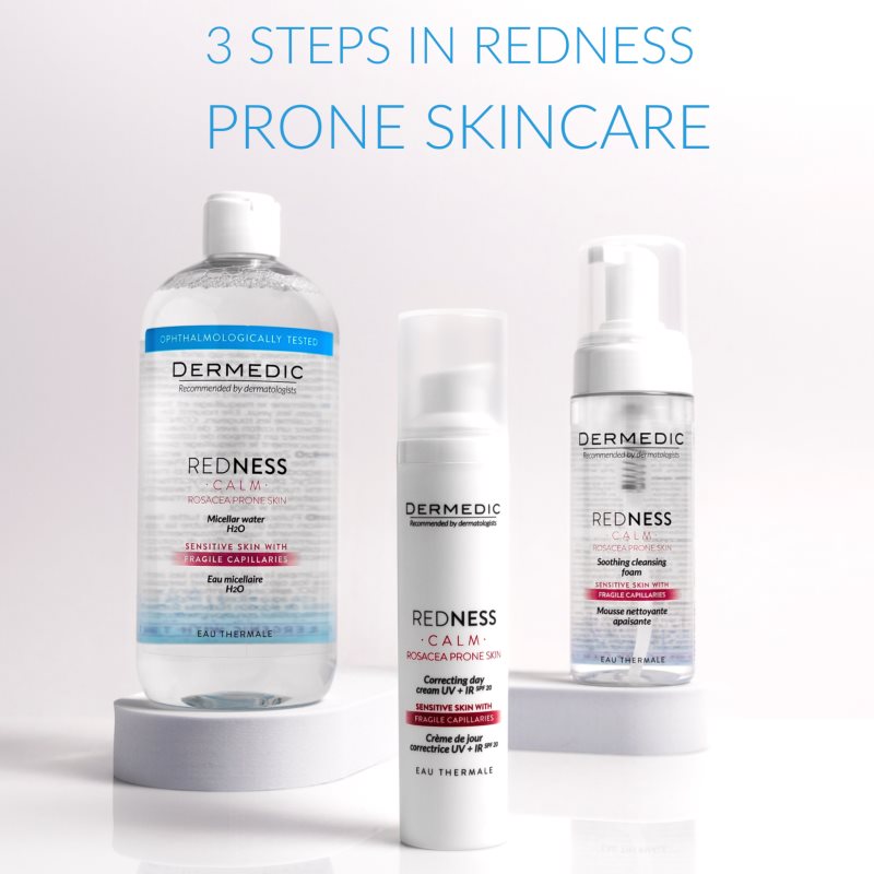 Dermedic Redness Calm woda micelarna do skóry wrażliwej ze skłonnością do przebarwień 500 ml