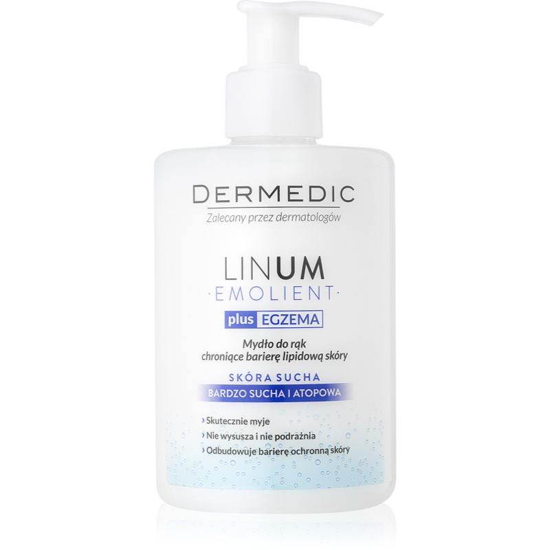 

Dermedic Linum Emolient мило для рук для захисту ліпідного бар’єру