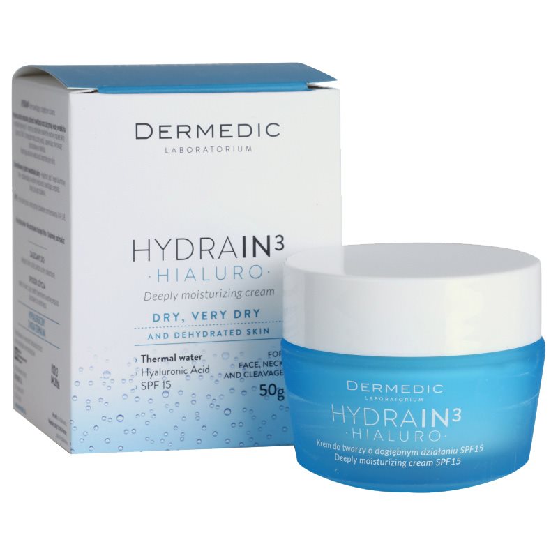 

Dermedic Hydrain3 Hialuro глибоко зволожуючий крем SPF 15