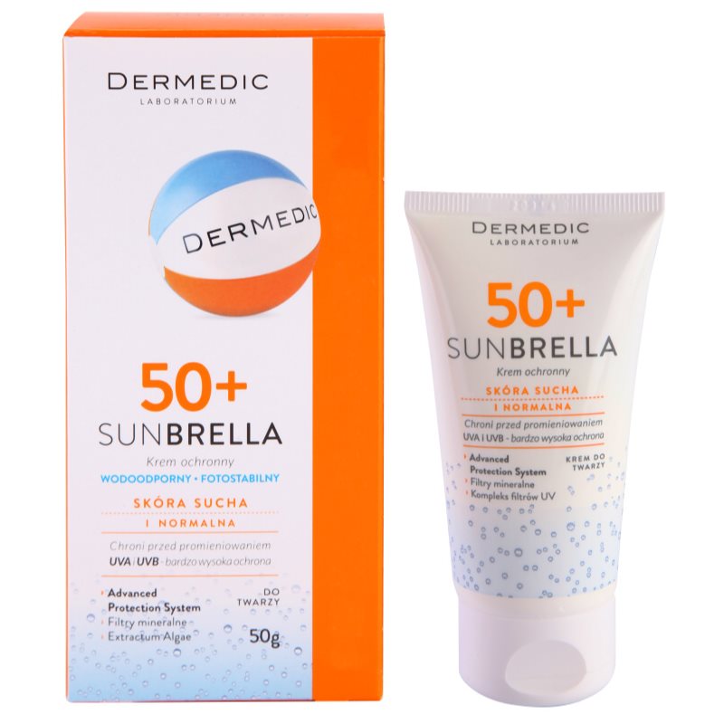 Dermedic Sunbrella охоронний крем для нормальної та сухої шкіри SPF 50+ 50 гр