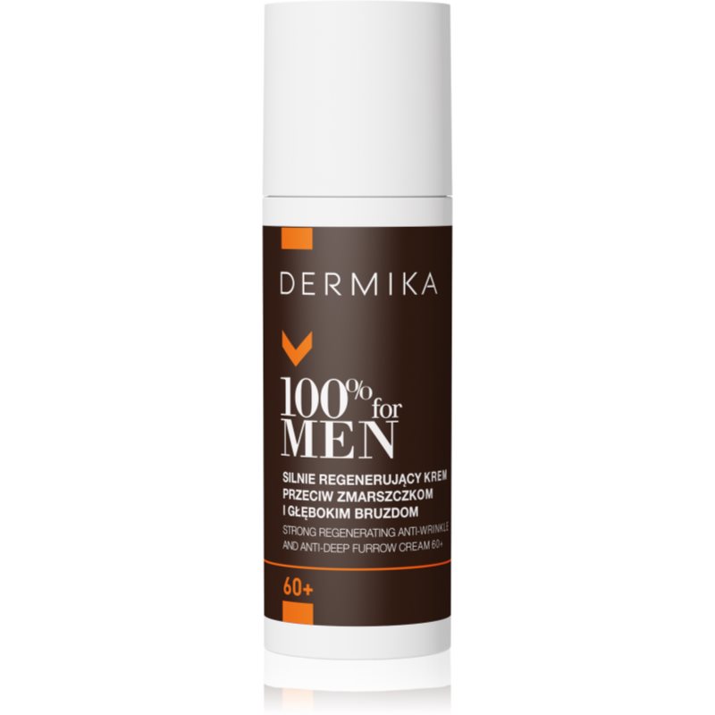 Dermika 100% for Men regeneračný krém proti vráskam pre mužov 60+ 50 ml