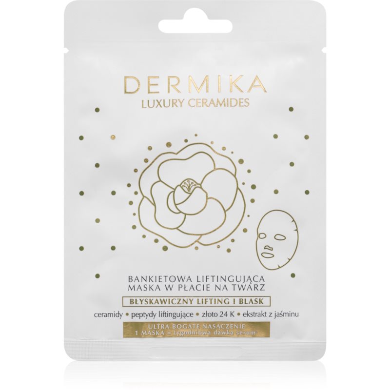 Dermika Luxury Ceramides lifting sheet maska s ceramidima 1 kom