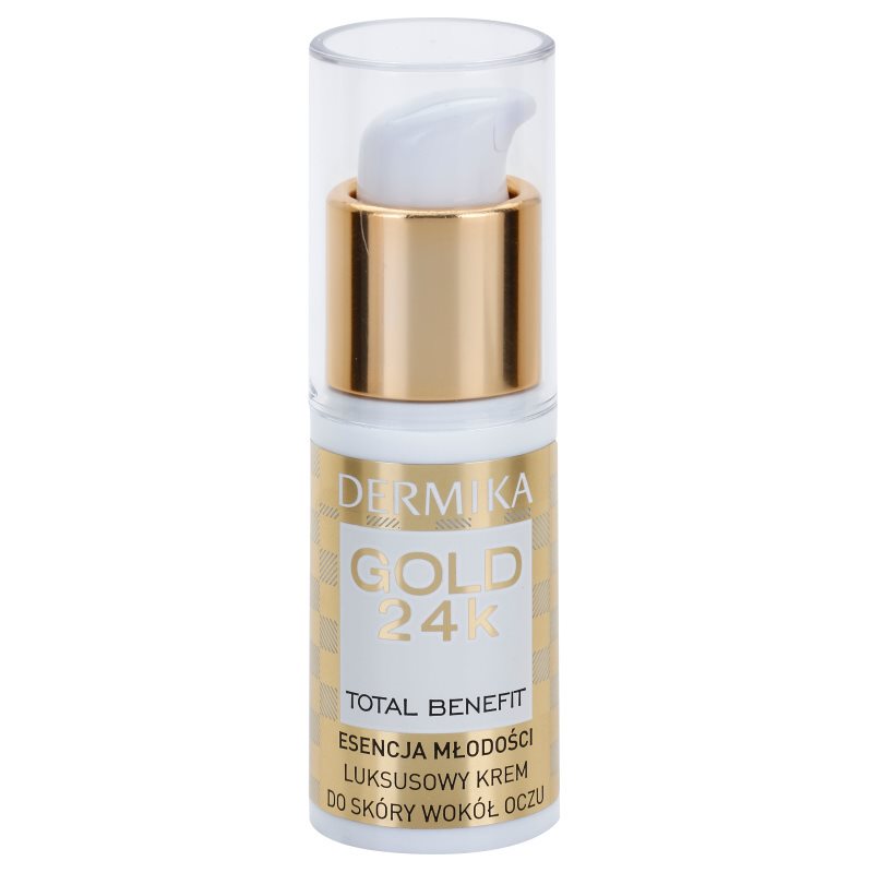 

Dermika Gold 24k Total Benefit омолоджуючий крем для шкріри навколо очей