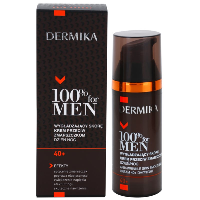 Dermika 100% For Men розгладжуючий крем проти зморшок 40+ 50 мл