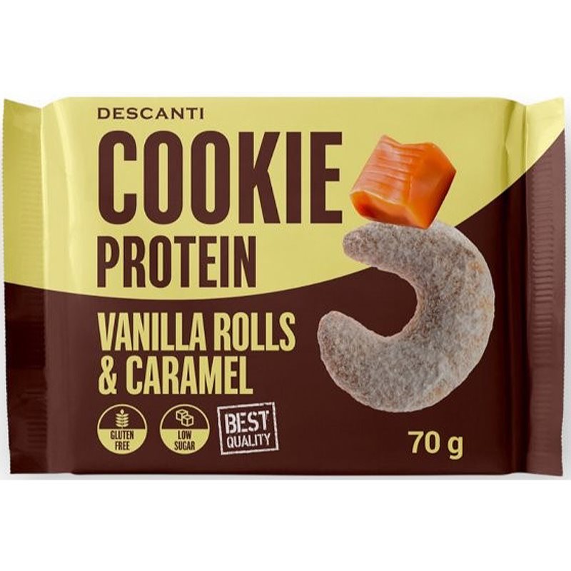 E-shop Descanti Protein Cookie proteinová sušenka příchuť Vanilla Rolls 70 g