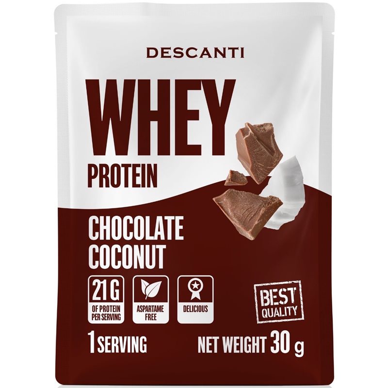 Descanti Whey Protein srvátkový proteín príchuť Chocolate Coconut 30 g kúpite na Notino.sk