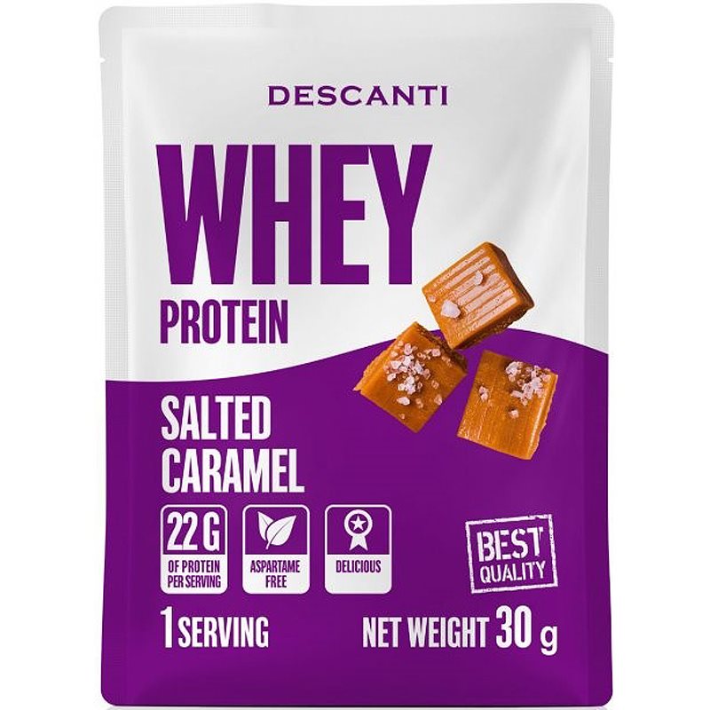 Descanti Whey Protein srvátkový proteín príchuť Salted Caramel 30 g