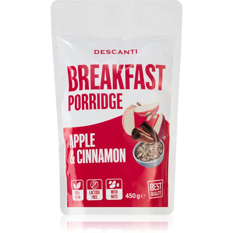 Descanti Breakfast Porridge ovsená kaša príchuť Apple & Cinnamon 450 g