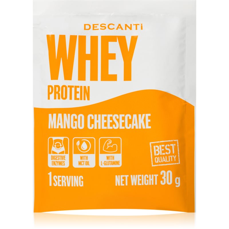 Descanti Whey Protein srvátkový proteín príchuť Mango Cheesecake 30 g