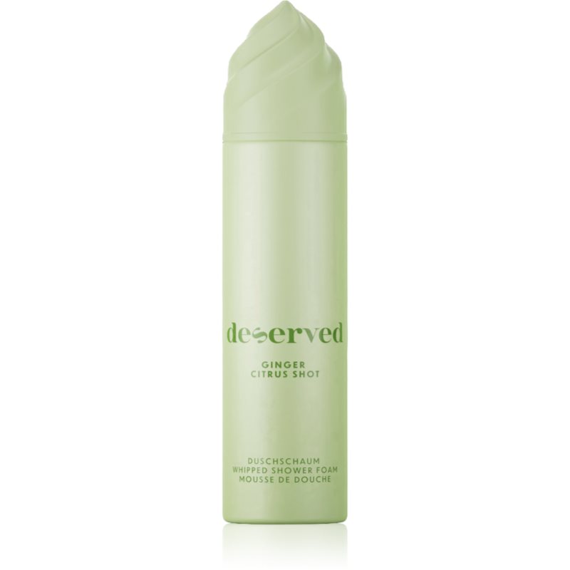 DESERVED Whipped Shower Foam Ginger Citrus Shot pena za prhanje za telo 250 ml