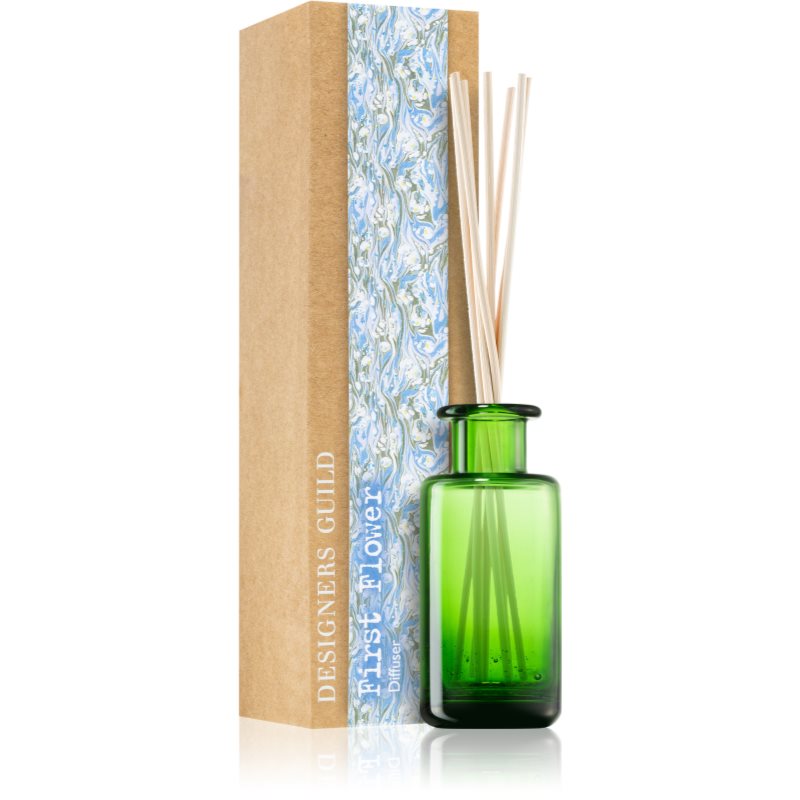 Designers Guild First Flower Glass Aroma Diffuser With Refill (alcohol Free) 100 Ml