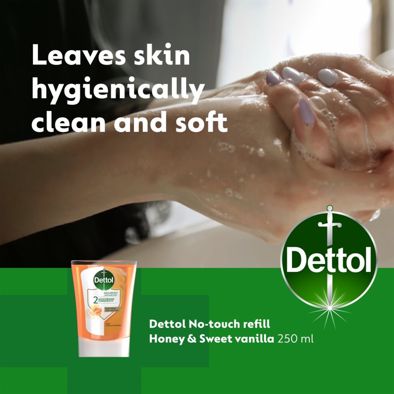 Dettol Soft On Skin Kids No-Touch Refill наповнювач для безконтактного дозатора мила Honey & Vanilla 250 мл