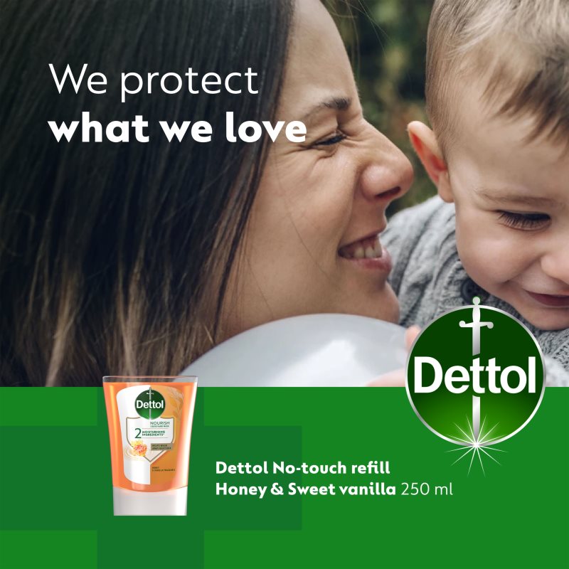 Dettol Soft On Skin Kids No-Touch Refill наповнювач для безконтактного дозатора мила Honey & Vanilla 250 мл