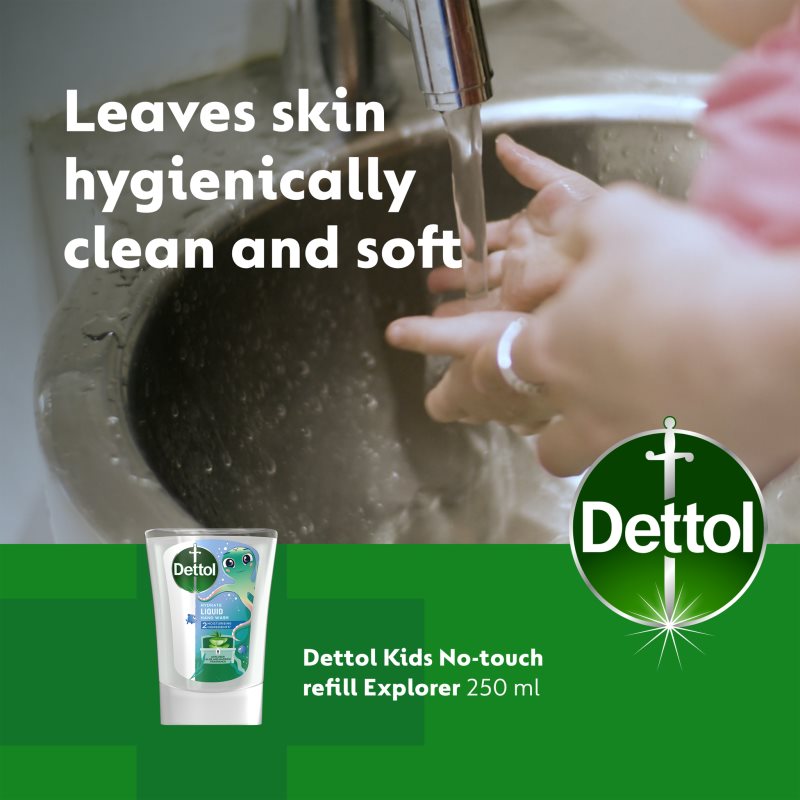 Dettol Soft On Skin Kids Explorer Power наповнювач для безконтактного дозатора мила 250 мл