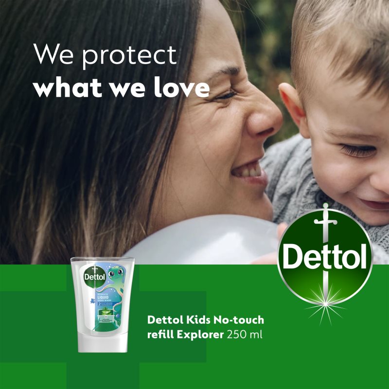 Dettol Soft On Skin Kids Explorer Power наповнювач для безконтактного дозатора мила 250 мл