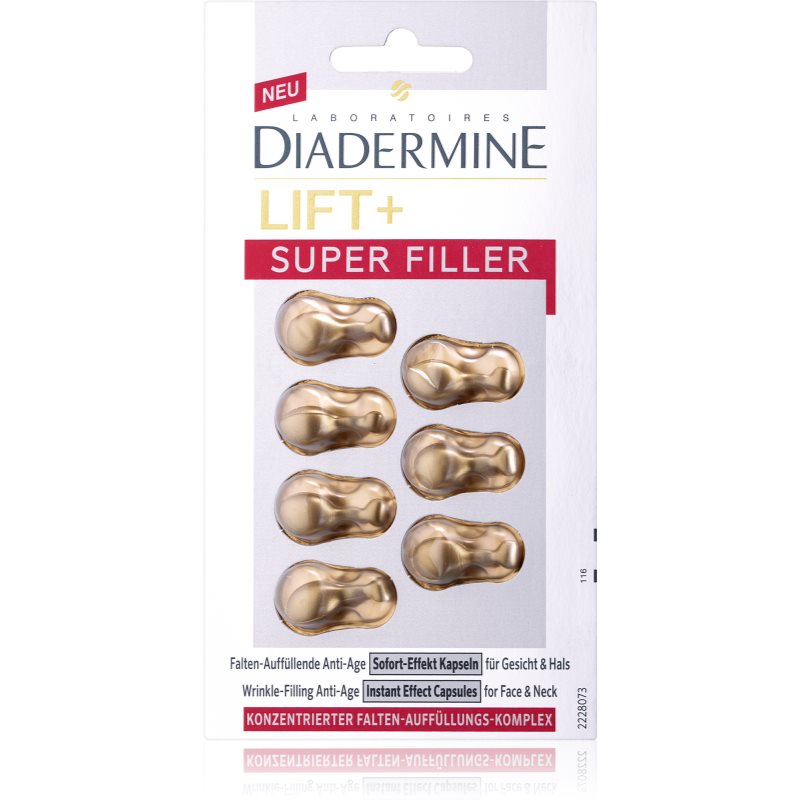Diadermine Lift+ Super Filler azonnali feszesítő ápolás kapszulás 7 db