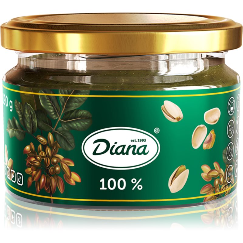 Diana Company Pasta z pistáciových jadier 100 % orechový krém vegan 190 g